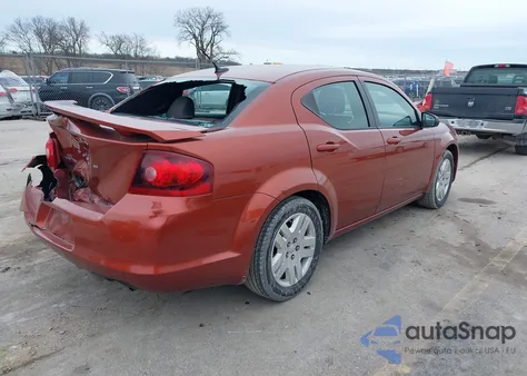 2012 Dodge Avenger Se from USA, damaged, VIN 1C3CDZAB8CN270286